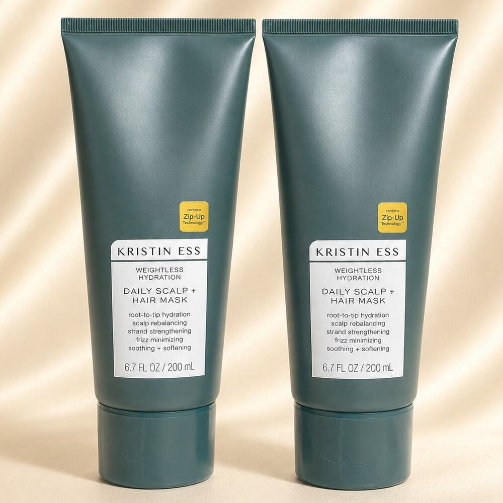 Kristin Ess Weightless Hydration Daily Scalp Hair Mask 6.7 oz Lot of 2 New Vegan